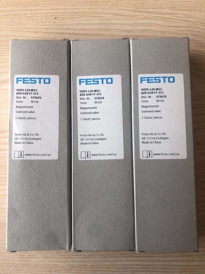 Professional Solenoid Valve VUVS-L20-M52-AZD-G18-F7-1C1 575676 with Festo Quality - FESTO