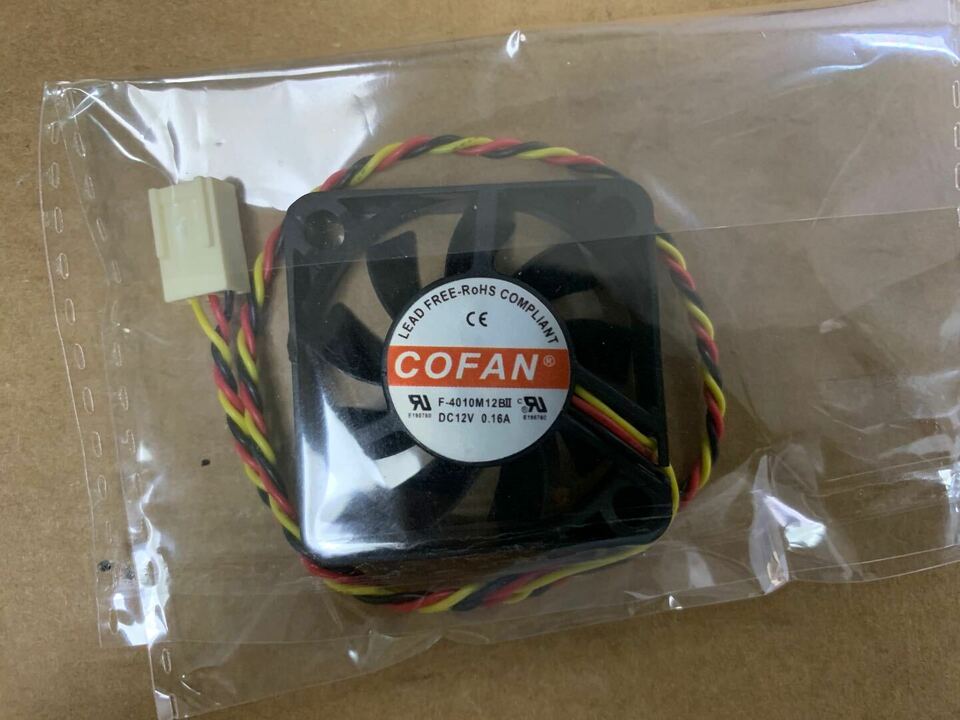 new 1PC 3-Pin Large air volume cooling fan F-4010M12BII 0.16A 12V 40mm 4CM - DEFAULT VENDOR