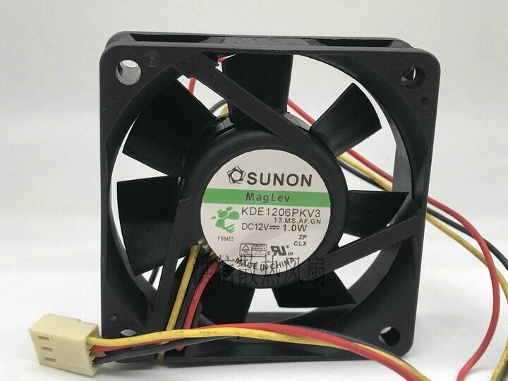 new 1 PCS fan 6020 6CM 60*20MM 3 wire cooling fan KDE1206PKV3 DC12V 1.0W - HONEYWELL