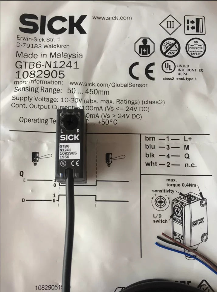new 1PC Sick GTB6-N1241 Photoelectric Sensor GTB6N1241 - SICK
