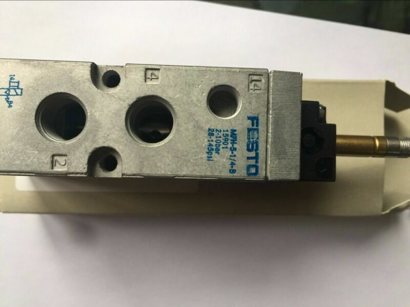 new Festo MFH-5-1/4-B 15901 Solenoid Valve One MFH51/4B
