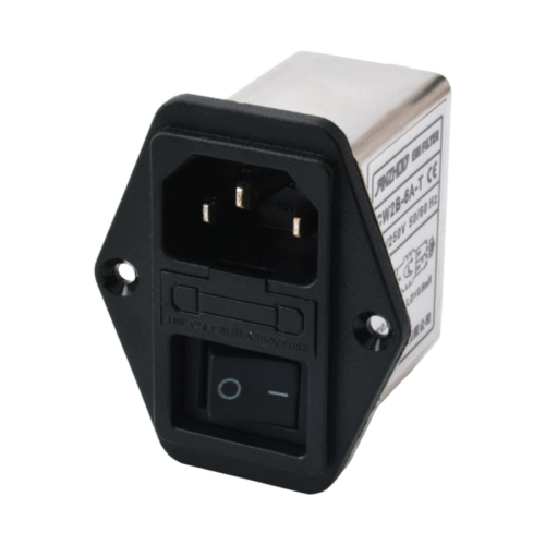 new 1PC with switch EMI filter 115/250V 6A AC power purifier CW2B-6A-T IEC socket - POWERPRO