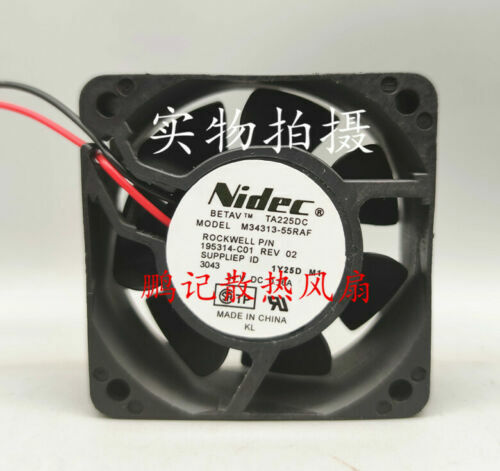 new NIDEC M34313-55RAF DC24V 0.16A 195314-C01 6 cm inverter cooling fan