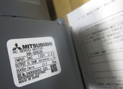Mitsubishi HA-SH52K AC Servo Motor HASH52K Ping - MITSUBISHI