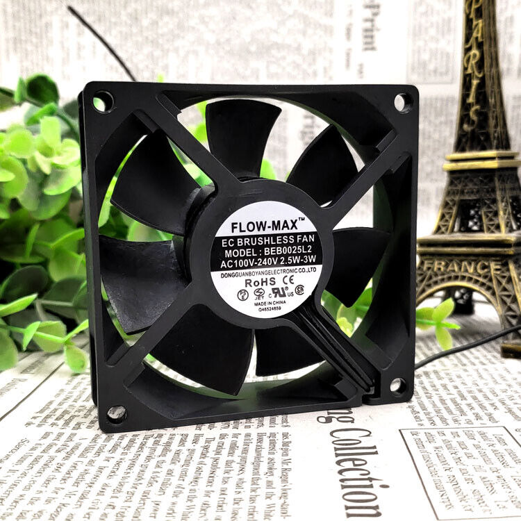 used 1 pcs 80*80*25 cooling fan BEB0025L2 100V-240V 2.5W -3W 8cm - BEB