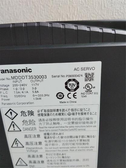 new 1PC PANASONIC MDDDT3530003 Servo drive ping In Box - PANASONIC