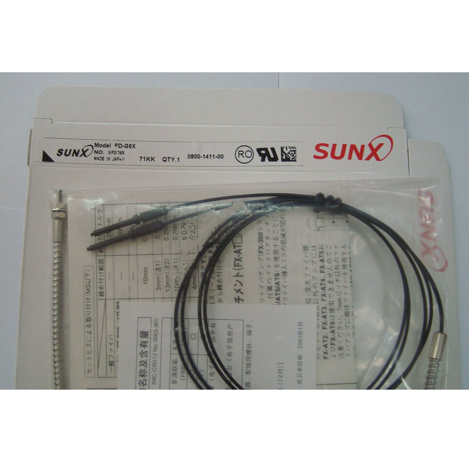 new 1PC  Panasonic Sunx FD-G6X Fiber Optic Sensor FDG6X In Box Sunx