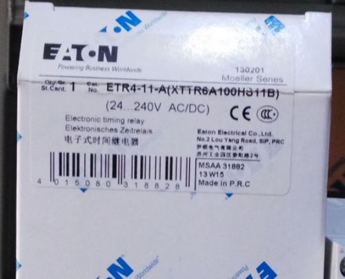 new  EATON MOELLER Time relay ETR4-11-A 24-240V AC/DC EATON