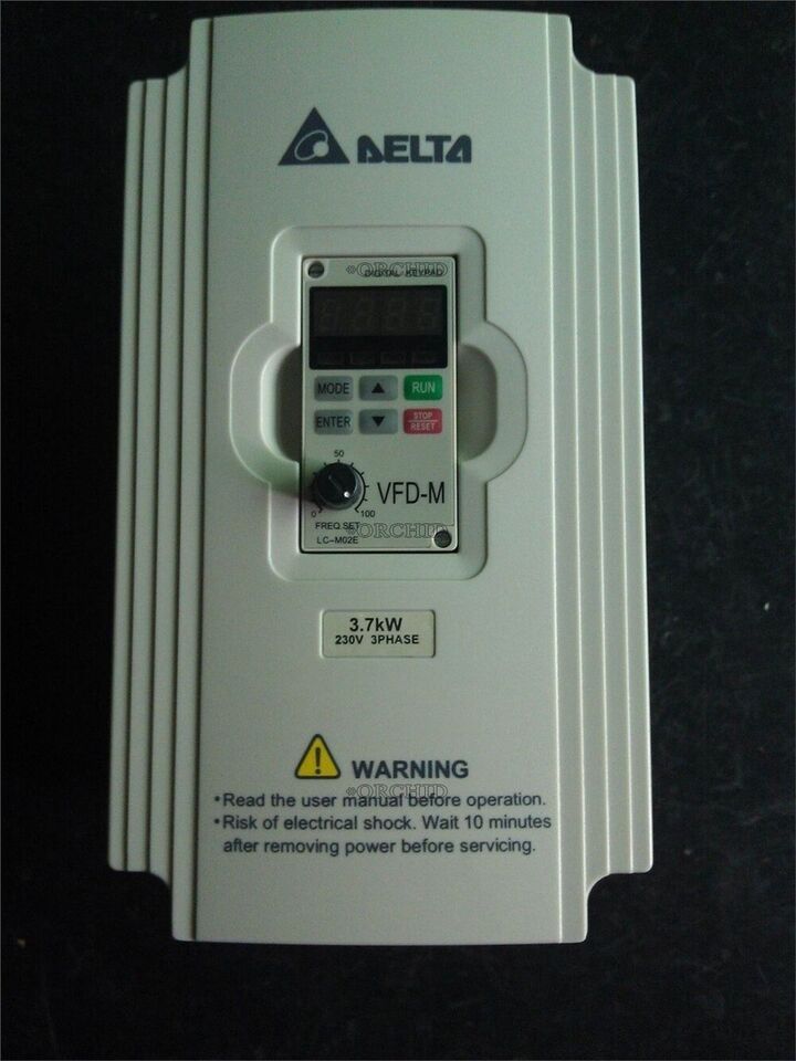 Used Delta Inverter VFD037M23A 220V 3.7KW Inverter for industrial use - DELTA