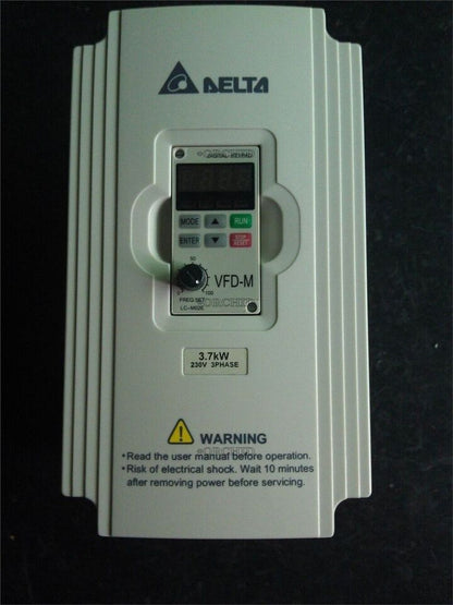 Used Delta Inverter VFD037M23A 220V 3.7KW Inverter for industrial use - DELTA
