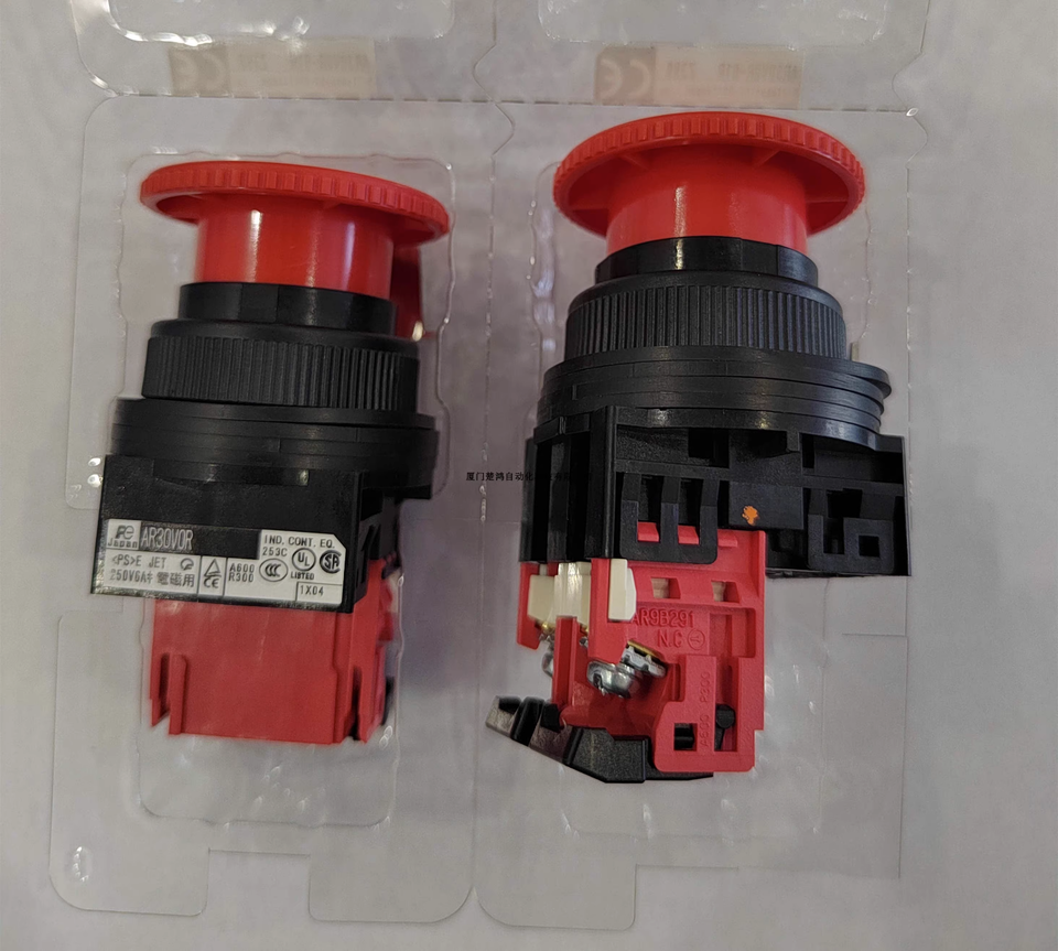 new Fuji AR30V0R-01R Emergency Stop Button Switch 1PC AR30VOR-01R - FUJI