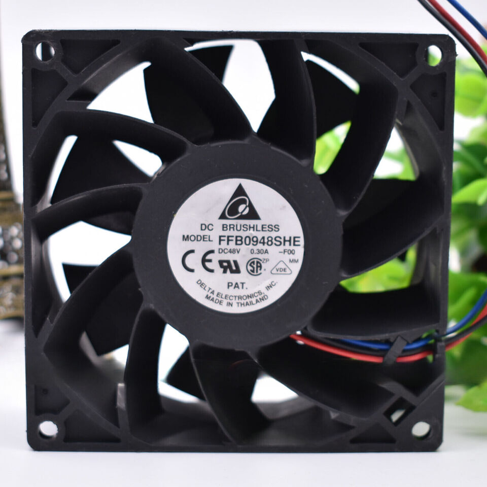 new 1PC 3-wire test function inverter fan FFB0948SHE -F00 DC48V 0.30A 9CM - PLC INDUSTRY PRODUCT