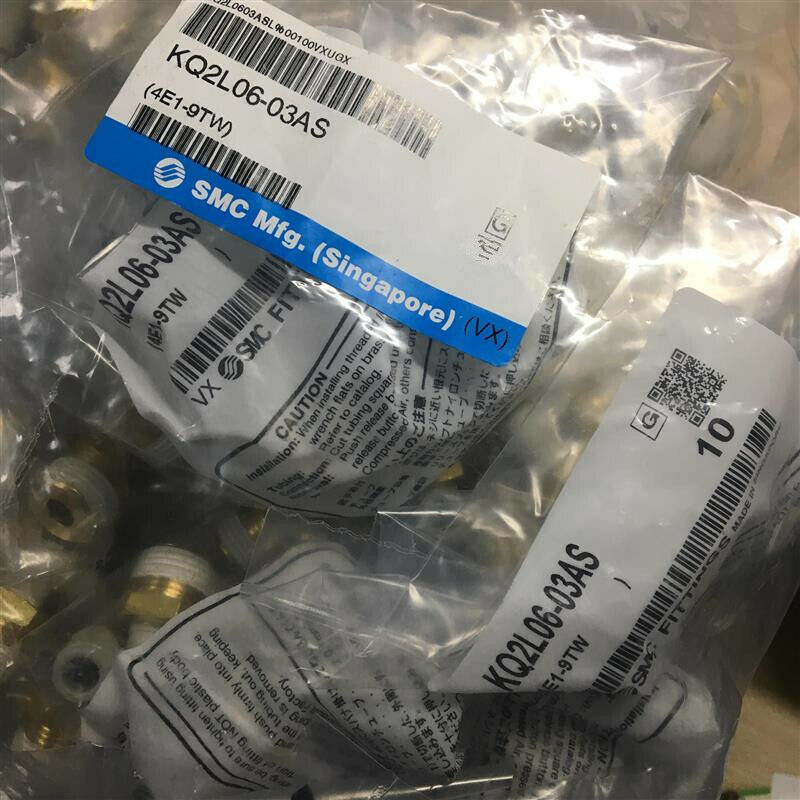new 10PCS SMC KQ2L06-03AS Fittings KQ2L0603AS - SMC