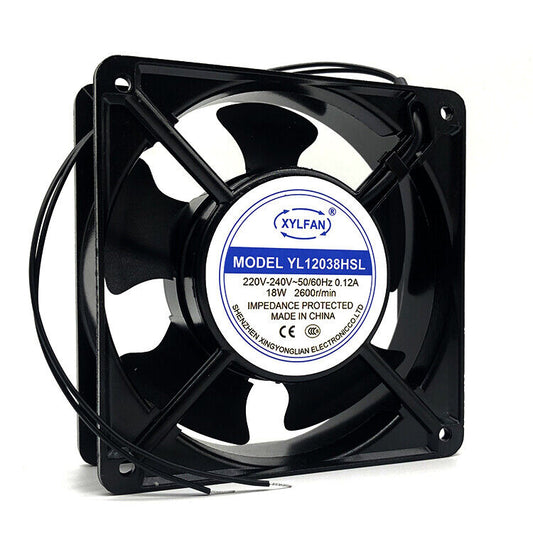 new 1PC 0.12A 18W 12038 12CM cabinet cooling fan YL12038HBL 220V - YUNLE