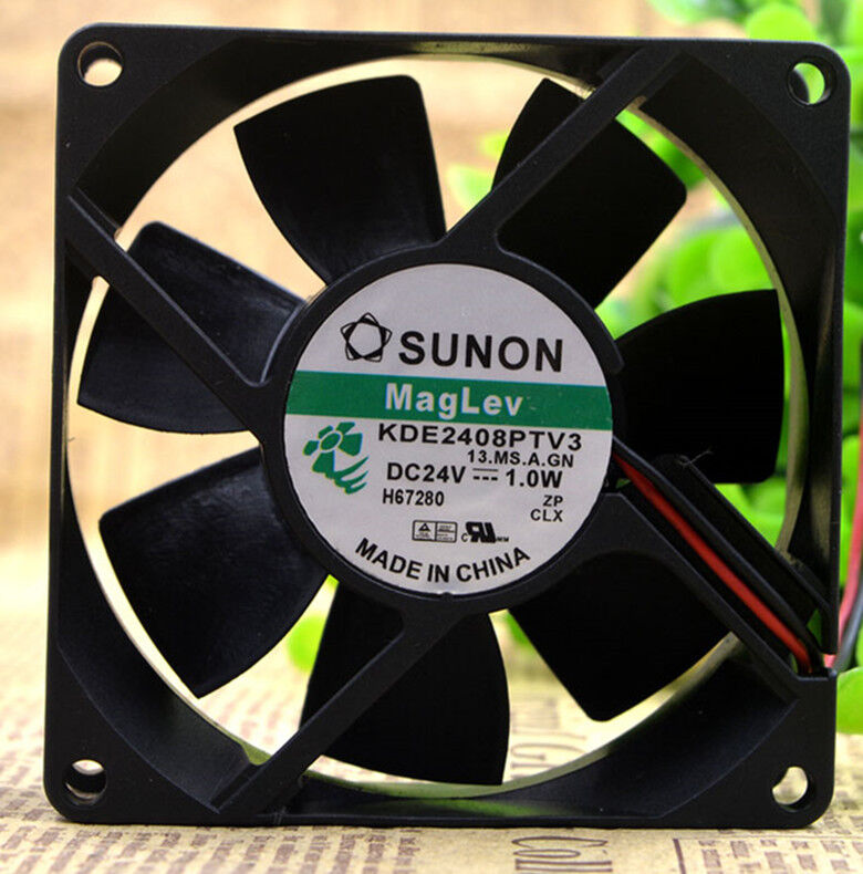 new 1PC SUNON KDE2408PTV3 8CM 8025 24V 1.0W 2-wire Inverter Cooling Fan - SUNON