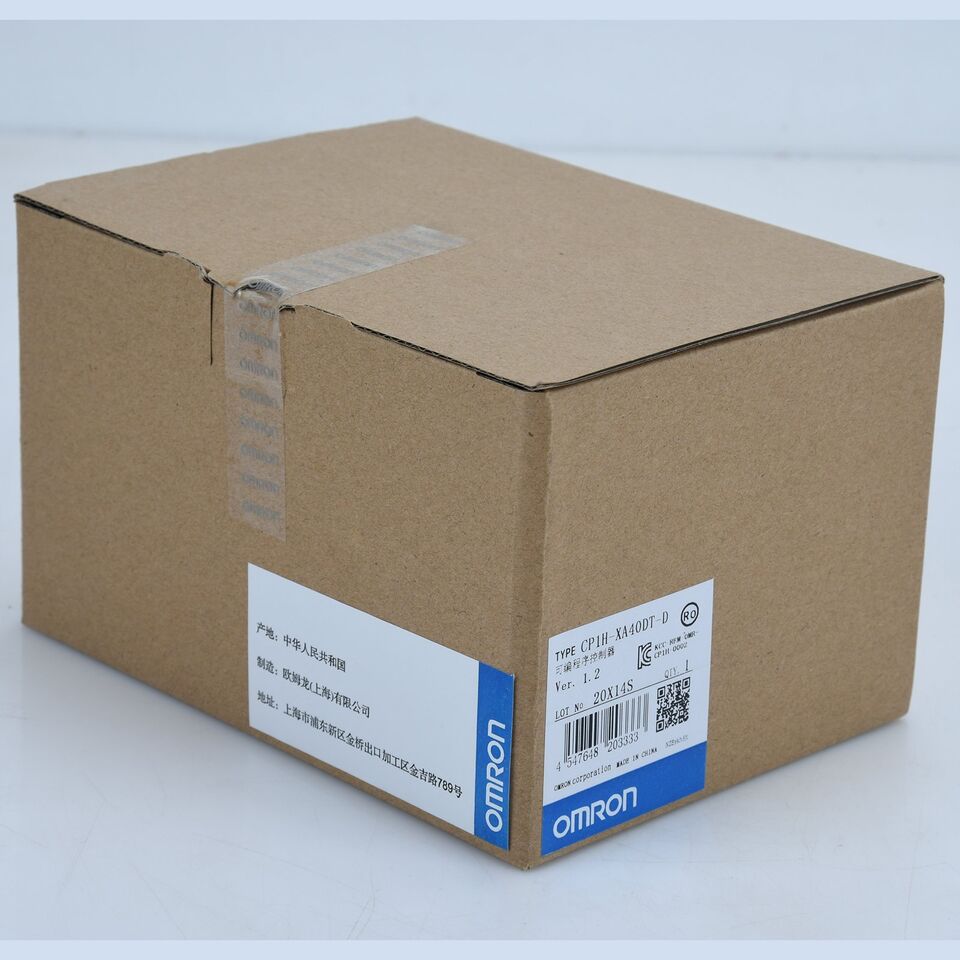 Omron CP1H-XA40DT-D: 1-Year In-Box PLC Controller - OMRON