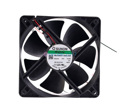 new Qty:1pc 2-wire cooling fan MEC0382V1-000U-A99 12038 12CM 24V 9.2W - MEC