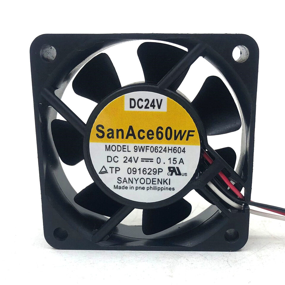 SANYO 9WF0624H604 DC24V Cooling Fan With White Plug - SANYO