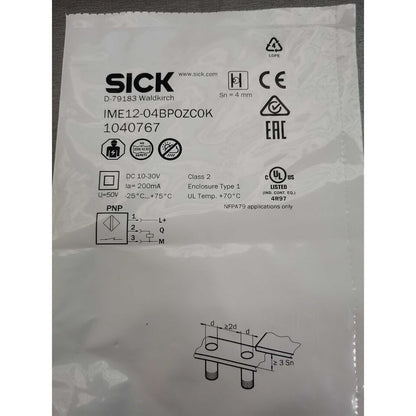new SICK IME12-04BPOZC0K Sensor One IME1204BPOZC0K - SICK