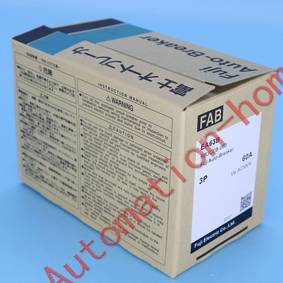 1PCS FUJI ELECTRIC EA63B 60A Circuit Breaker - FUJI ELECTRIC