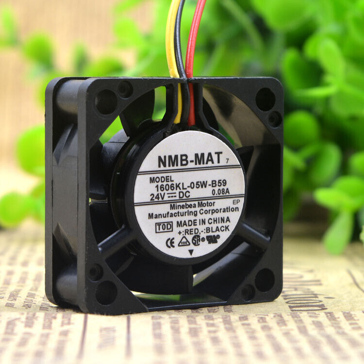 new DC24V 40*40*15mm 0.08A three-wire signal detection cooling fan NMB1606KL-05W-B59 - NMB