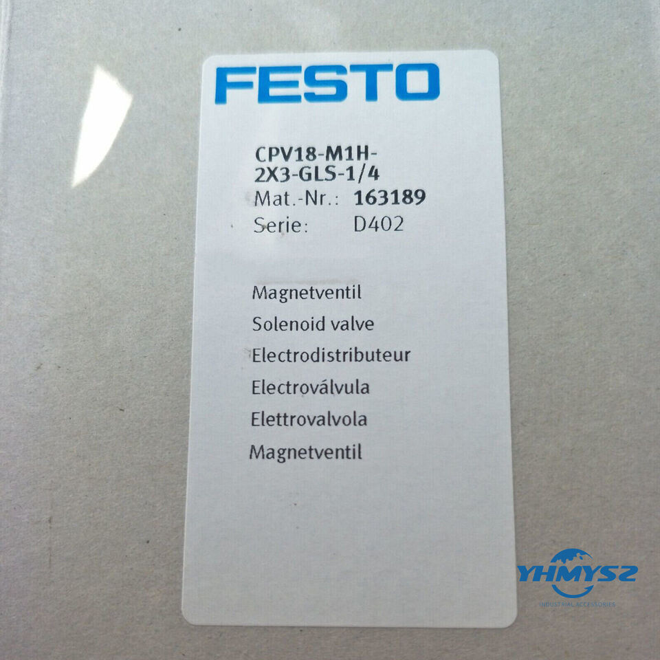 new 1PC Festo CPV18-M1H-2X3-GLS-1/4 163189 Solenoid Valve ping - FESTO