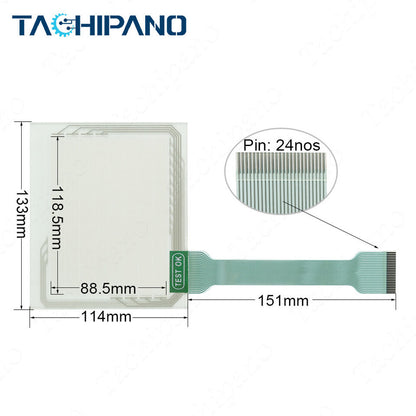 new 1X for 2711-T6C15L1 Cover with Touch Screen+ Overlay 2711-T6C16L1 Plastic Case - KOEED
