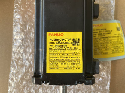 New Fanuc A06B-2115-B805 Servo Motor - FANUC