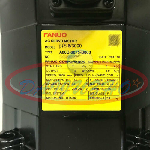 new 1PCS Fanuc A06B-0075-B003 Servo Motor - FANUC