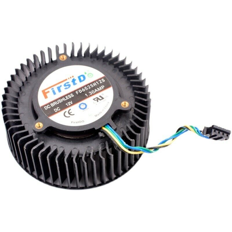 new 1PC For FD6525H12S 12V 1.3A 4PIN R9 270/270X 470 480 Graphics Card CPU Fan