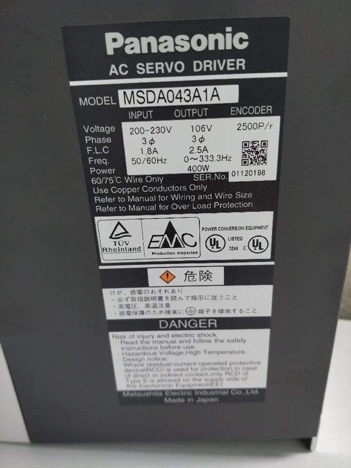 new 1PC Panasonic MSDA043A1A AC Servo Drive In Box ping - PANASONIC