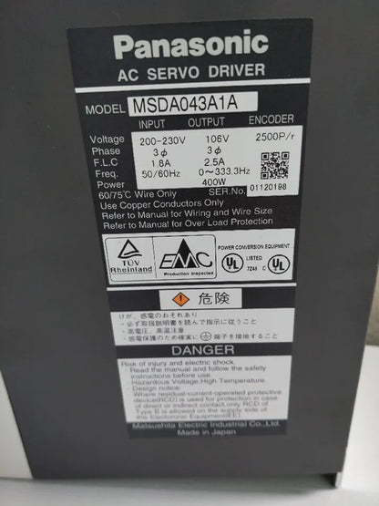 new 1PC Panasonic MSDA043A1A AC Servo Drive In Box ping - PANASONIC