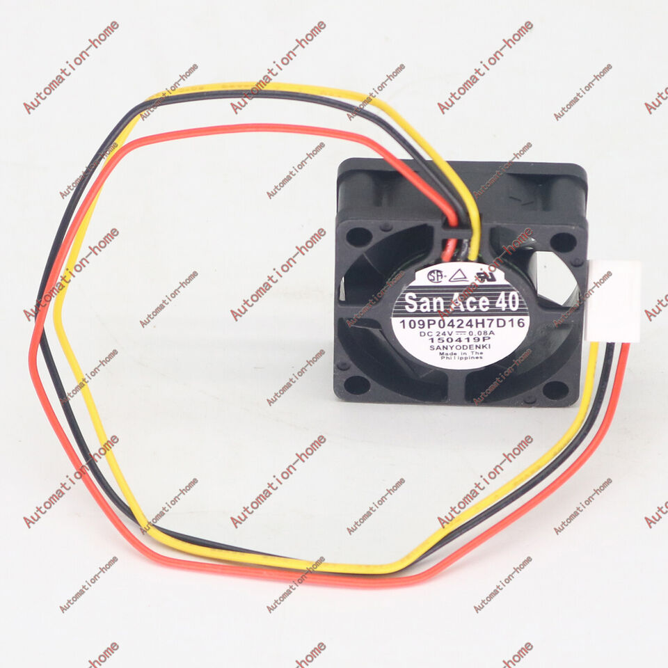 new 1pc 3pin axial flow cooling fan 109P0424H7D16 DC24V 0.08A 40*15MM - PLCCOOLINGFANCO