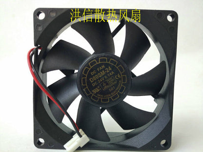 new 1 PCS Fan 8CM Inverter cooling fan 2 Pin D80SM-24 DC24V 0.14A 8025 - MODCON CONTROLS