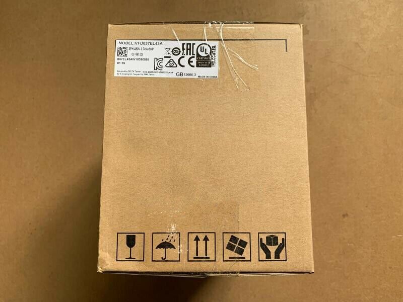 new 1PC Delta VFD037EL43A Inverter 3.7KW 380V ping - DELTA