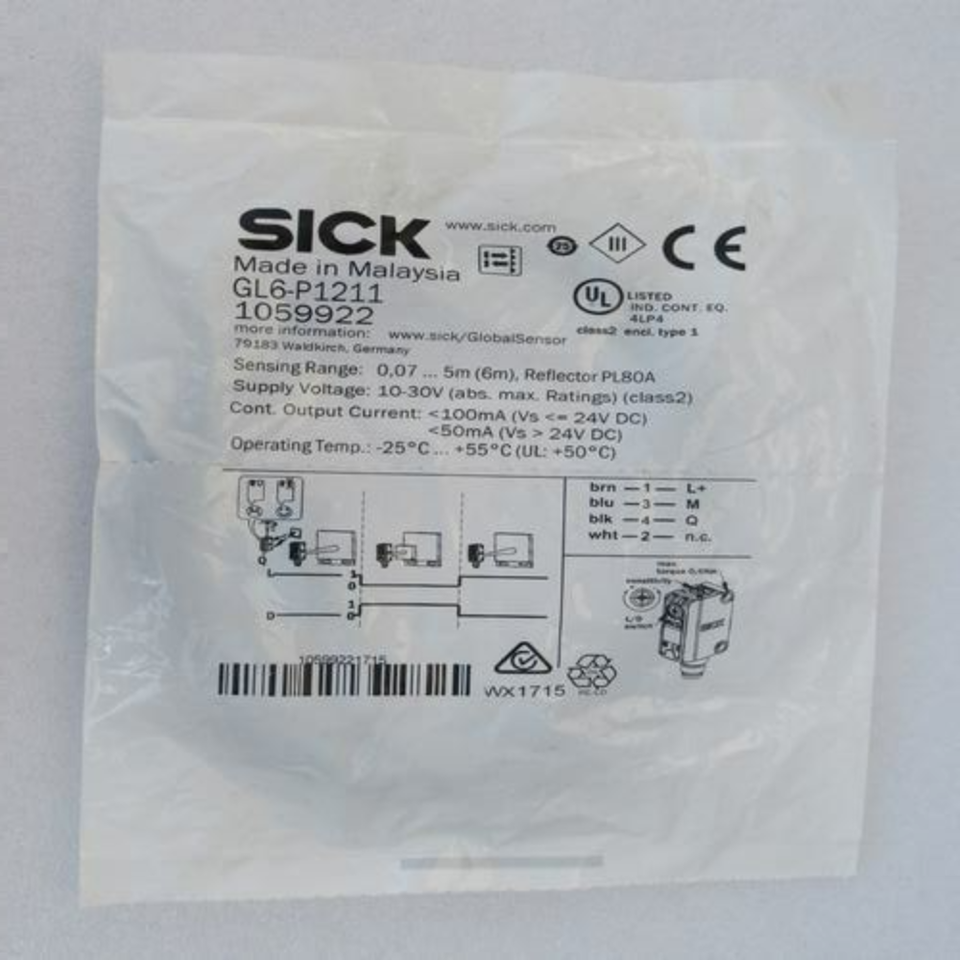 new SICK GL6-P1211 Photoelectric Sensor One GL6P1211 - SICK