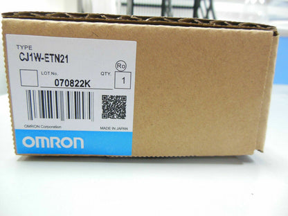 new 1PC Omron CJ1W-ETN21 Ethernet Unit Programmable Controller CJ1WETN21 In Box - OMRON