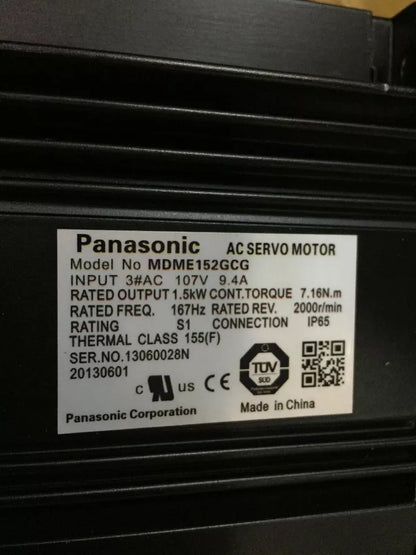 new One Panasonic MDME152GCG Servo Motor In Box ping - ONE PANASONIC