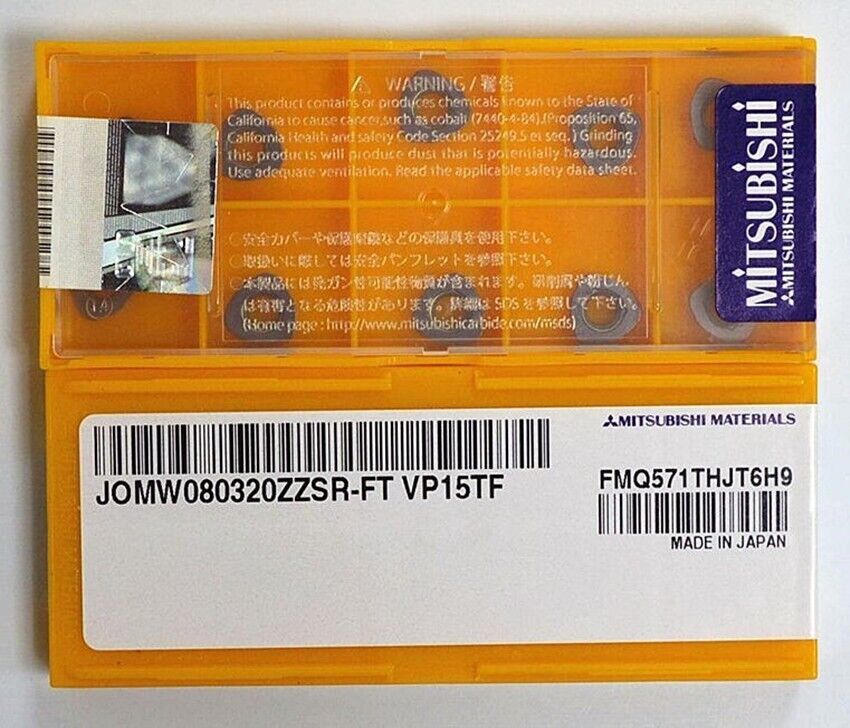 new 10pcs/box Mitsubishi JOMW080320ZZSR-FT VP15TF Carbide Inserts - MITSUBISHI