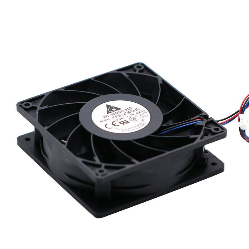 new 1PC Delta FFB1224SHE-BR00 12038 24V 1.20A 3-pin large air volume inverter fan - DELTA
