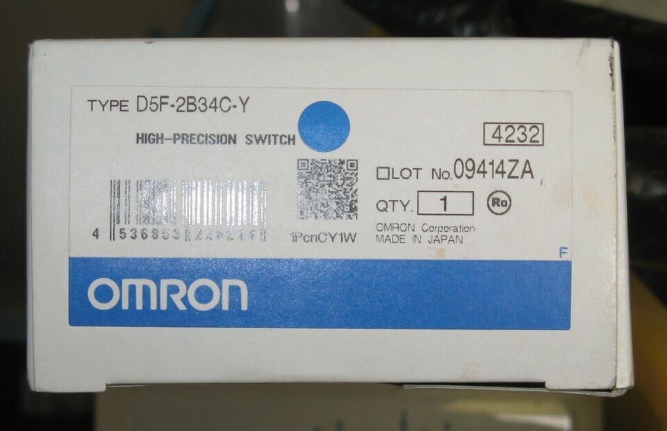 OMRON D5F2B34C-Y HIGH-PRECISION SWITCH - OMRON