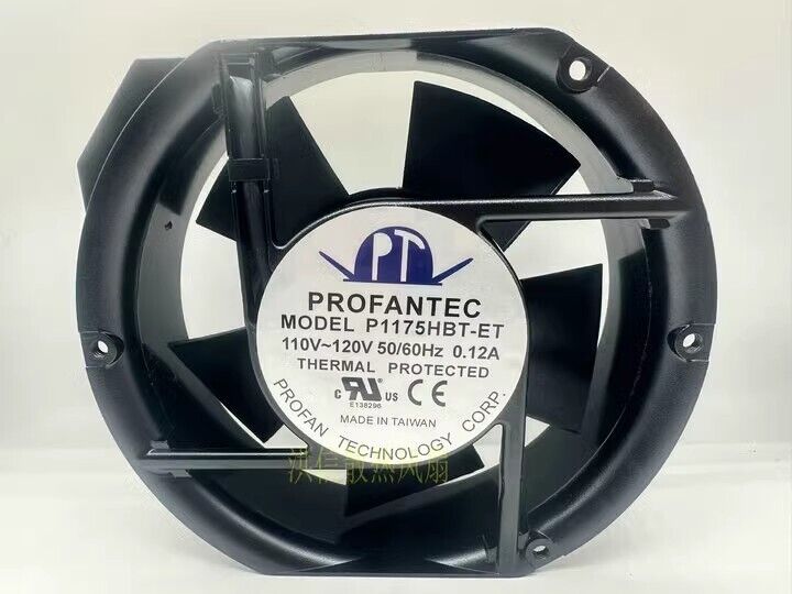 new 1 PCS Fan 110-120V 0.12A 172*50MM Aluminum frame P1175HBT-ET fan - HOS ENGINEERING