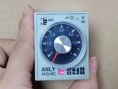 new 1set For With base + AH3-NC Time Relay AC 220V Multi-stage time relay - BRAND X