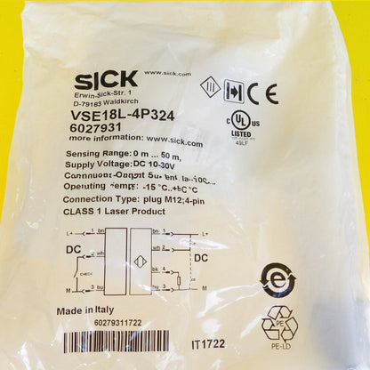 new 1PC Sick VSE18L-4P324 Photoelectric Sensor ping VSE18L4P324