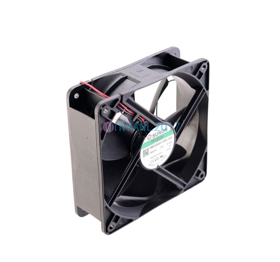 new Qty:1pc 2-wire cooling fan MEC0382V1-000U-A99 12038 12CM 24V 9.2W - MEC
