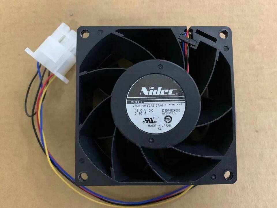 new 1pc moisture proof fan 4pin 13.6V 0.16A 80*80*38mm V80E14MS2A3-57A611 - V80 PRODUCTS