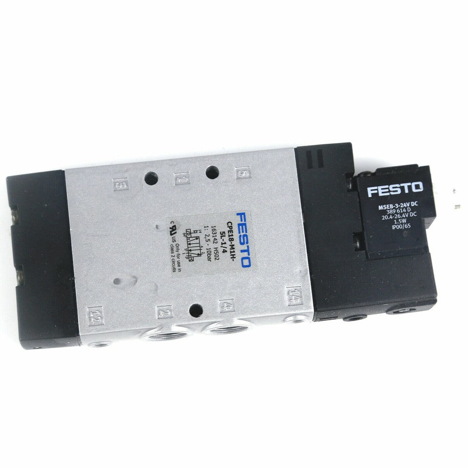 new One Festo CPE18-M1H-5L-1/4 163142 Solenoid Valve ping