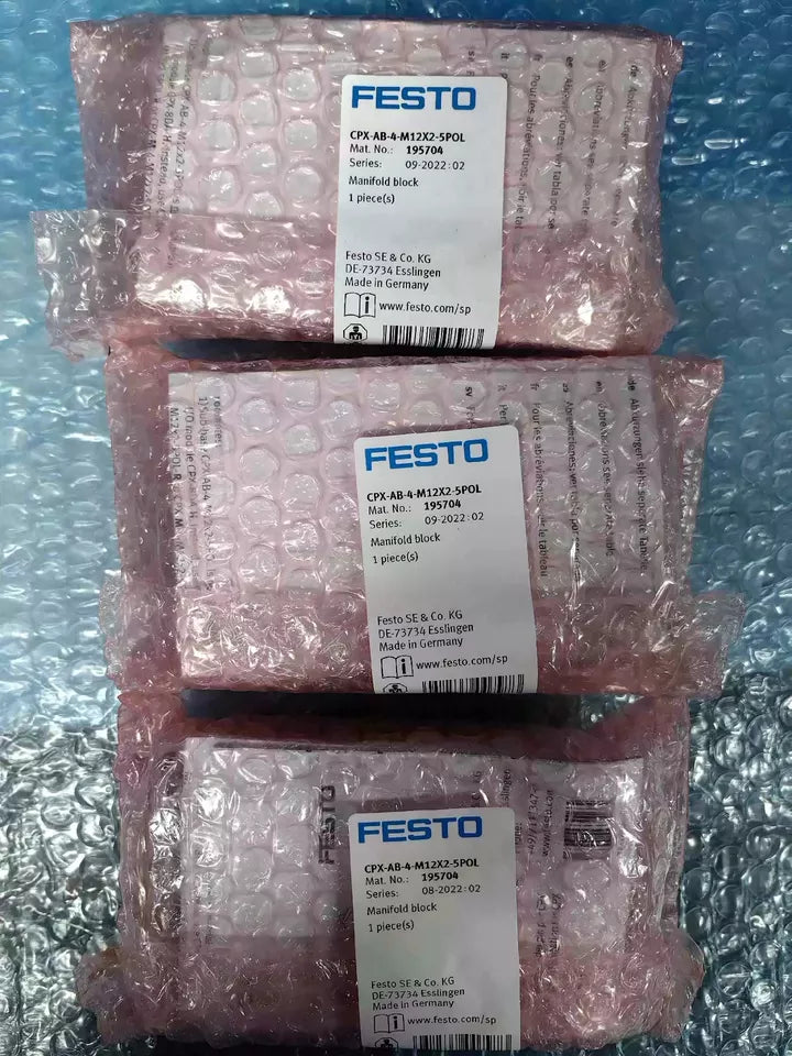 Festo CPX-AB-4-M12X2-5POL 195704 One Valve Island Air Circuit Board module - FESTO