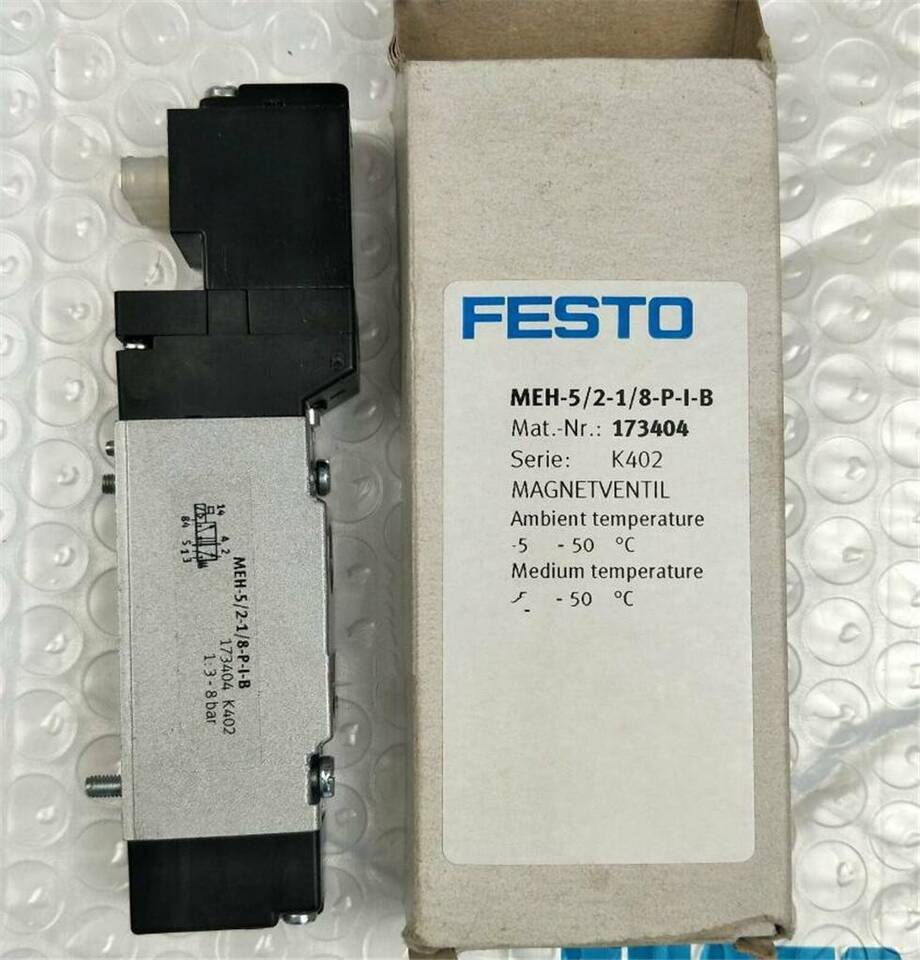 new 1PC Festo MEH-5/2-1/8-P-I-B 173404 Solenoid Valve MEH5218PIB - FESTO