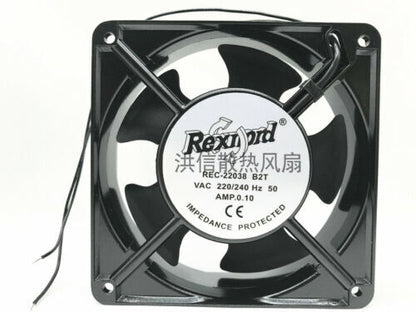 new 1PC Aluminum frame AC fan REC-22038 B2T 220/240V HZ50 AMP.0.10A - ALCONOX